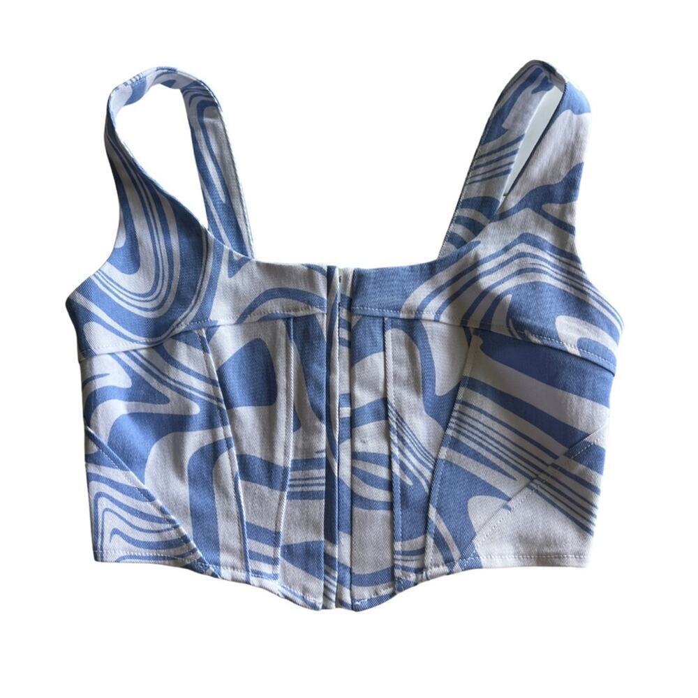 Steve Madden Retro Inspired Corset Crop Top